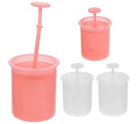 4 Bouteilles Moussantes en Pp pour Nettoyant Visage, Blanc Rose | Poignée Antidérapante, Utilisation Manuelle Facile, Lot de 4 Pièces, Format Pratique