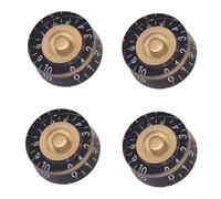 4 Boutons Guitare Or pour SG ES-335 Volume 24 Dents pour impérial Acrylique Top Hat Reflector Style Vintage pour accessoire Électrique