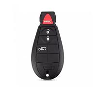 4 Boutons télécommande Voiture clé Coque Housse Fob Remplacement Accessoire pour Chrysler pour Jeep Cherokee Grand pour Dodge Durango Grand Caravan Dart