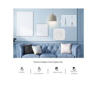 4 Boutons Tuya ZigBee Commutateur de Scène de Maison Intelligente Liaison Multi-Scène Télécommande Sans Fil Intelligente avec Passerelle Zigbee