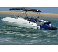 4-Bow Bimini Top avec panneaux latéraux en mesh 243x(170-182)x137 cm