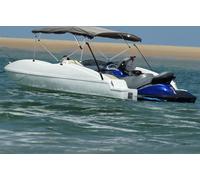 4-Bow Bimini Top avec panneaux latéraux en mesh 243x(170-182)x137 cm