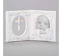 4 Boy Baby Frame with Cross