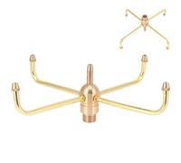 4 Bras Tourne-Tour de la Fontaine, G1 / 2 Femelle Feme G3 / 4 Male Fil Spray Head Sprinkler Accessoires de décoration d'eau de Jardin pour Jardin Pond Courts Parks