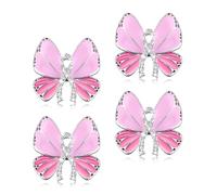 4 broches, épingles, Épingle à nœud papillon en ruban rose, Sensibilisation à la leucémie, au Cancer du Rein, à la Violence par Arme à feu, pour événements Sociaux et publics caritatifs