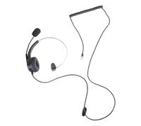 4 broches RJ11 Monaural Corded Centre d'appel Téléphone Casque Casque BK