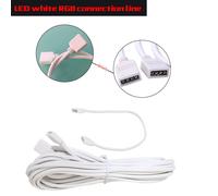 4 Broches Rvb Led Connecteur Rallonge Câble Cordon Fil + 4pin Connecteurs 1m 2.5m 5m 30cm Pour Smd 5050 3528 Rgb Led Bande Lumineuse