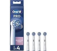 4 Brossettes Pro Sensitive Clean Blanches Pour Brosse À Dents Électriques Oral-B