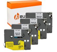 4 Bubprint Ruban pour Étiqueteuse Compatible pour Brother TZE-231 pour P-Touch 1000 1005 1010 1250 1280 1290 1290VP D200 D200BW D200BWVP D200VP D400 D400VP H100LB H101C H105 H105WB P700 900 12mm