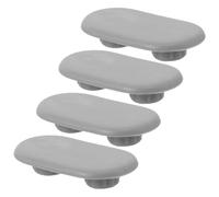 4 Butoirs de Siège de Toilette en Plastique, 3, 7x2x0, 7cm | Siège de Bidet et Abattant Wc, Fixation Sécurisée, du Bruit, Surfaces Lisses, Salle de Bain Maison