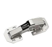 4" Cabinet Hinges Room Bright Nickel Furniture Hardware 10Pcs