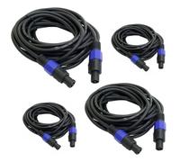 4 CÂBLES HP HAUT PARLEUR CS5SS 4 X 5M IBIZA LIGHT TRES BELLE QUALITE - PA SONO DJ LED LIGHT pour AMPLI SONO
