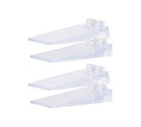 AGT : 4 cale-portes transparents empilables - 8,7 cm G