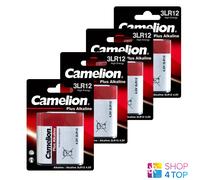 4 CAMELION 3LR12 Plus Alkaline Batteries 4.5V 3000mAh 1BL 2033 Neuf