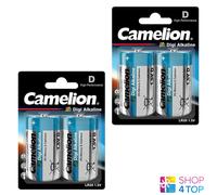 4 CAMELION D Digi Alkaline Batteries LR20 AM1 MN1300 E95 1.5V 2BL EXP 2026 NEUF