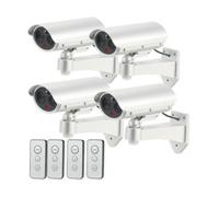 VisorTech : 4 caméras de surveillance factices avec détecteur infrarouge et fonction alarme