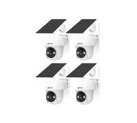 4 caméras de surveillance Q1, 360 degrés sans surveillance d'angle mort, voix bidirectionnelle, partage de dispositif de soutien