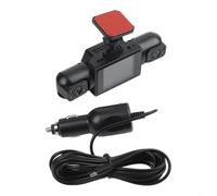 4 canaux à 360 degrés pour système de caméra embarquée, vue complète 4 canaux pour caméra embarquée avec objectifs latéraux arrière 1080p et avant 4K, caméra de tableau de bord avec écran IPS de 3,16