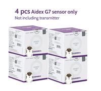 4 capteurs de glucose AiDEX G7 uniquement, système de surveillance continue du glucose (CGMS), capteur de test de glycémie, diabète, sans transmetteur Only 4 sensors