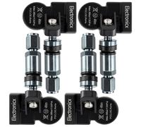 4 capteurs de pression des pneus TPMS métal Gunmetal pour Audi SQ8 01.2020-12.20