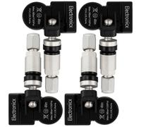 4 capteurs de pression des pneus TPMS, vantail métallique argent pour Aston-Mart