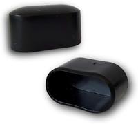 4 Capuchons de recouvrement/Capuchons de pied de chaise, en plastique, pour tubes ovales