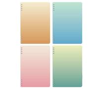 4 carnets épais à spirales pour étudiants, personnalité, format A5 [non relié]