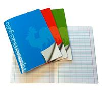 4 carnets spéciaux pour dysgraphie et dyslexie avec des lignes uniques (A)