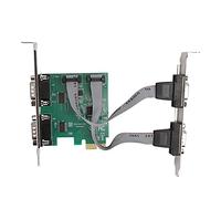4 - Carte d'adaptation pour Carte d'extension PCI-E avec Port RS232, convertisseur de Port série en Duplex intégral avec Canal à 2,5 GB/s, Compatible avec et Linux pour PC