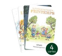 4 cartes pour conteuse d'histoire Yoto Les quatre saisons de la famille Ours