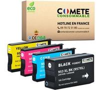 4 Cartouche d'encre compatibles avec HP 953XL - 1 noir + 1 cyan + 1 magenta + 1 jaune G