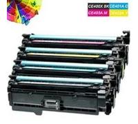 4 Cartouche générique compatible pour HP 500 Color M551DN pour CE400X-CE403A Multicolore G