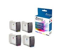 - 4 Cartouches compatible pour HP C1Q53A C1Q54A C1Q55A C1Q56A multi-couleurs PageWide XL 8000.