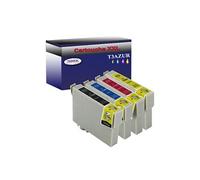4 Cartouches Compatibles avec Epson Stylus SX410, SX415 remplace Epson T0711 T0712 T0712 T0714 -