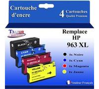 4 Cartouches compatibles avec HP 963XL pour HP OfficeJet Pro 9012, 9014 -