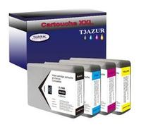 4 Cartouches Compatibles pour Epson WF5110DW, WF5190DW, WF5690DWF remplace Epson T7911 T7912 T7913 T7914 - T3AZUR G