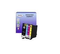 T3AZUR- 4X Cartouches Compatibles avec Epson 34XL 34 XL remplace Epson Workforce Pro WF-3725DWF WF-3720DWF WF3725DWF WF3720DWF