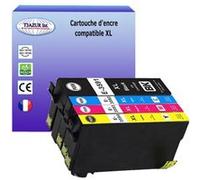 4 Cartouches Compatibles pour Epson WorkForce Pro WF4730DTWF remplace Epson T3591 T3592 T3593 T3594 (35XL)- T3AZUR