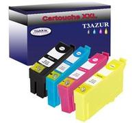 4 Cartouches Compatibles pour Epson WorkForce Pro WF4735DTWF remplace Epson T3591 T3592 T3593 T3594 (35XL)- T3AZUR