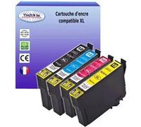4 Cartouches Compatiblespour Epson XP412, XP415 remplace Epson T1811 T1812 T1813 T1814 (18XL) - T3AZUR G