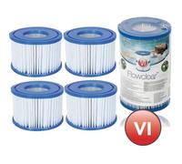 4 Cartouches de Filtration Bestway SPA type VI - pour filtre Spa - Bestway Spa type VI