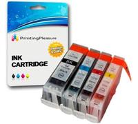 4 Cartouches d'encre compatibles pour Canon BJC-3000 BJC-6000 BJC-6100 BJC-6200 BJC-6500 I550 I560 iP3000 iP4000 iP5000 MP700 MP730 MP780 S450 S520 S600 S750 - BCI-3eBK BCI-6C BCI-6M BCI-6Y