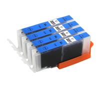 Cartouches d'encre cyan compatibles 4x12ml Go Inks pour Canon CLI-551C PIXMA