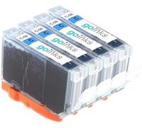 4 Cartouches d'encre Cyan pour remplacer Canon CLI-8C Compatible/Non-OEM pour imprimantes PIXMA