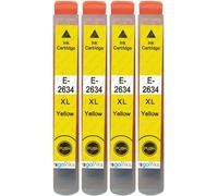 4 Cartouches d'encre Jaune pour remplacer Epson T2634 (26XL Series) Compatible/non-OEM pour Epson Expression Premium Imprimantes