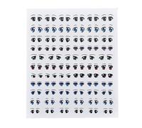 4-Cavity Baby Faces Clay Mold Human for Dolls Girl Eyes Stickers Epoxy Resin Silicone Mold Baby Toy Decorating Tool Cartoon Eyes Stickers