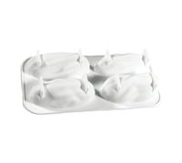 4 Cavity Silicone Baking Mold Nonstick Pan For Cakes Muffins And Desserts