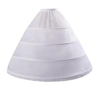4 Cerceaux sans Grande Jupe Mariée, Costume Jupes Doublure Cerceau Jupe pour Jupon Princesse Victorien Médiéval Cosplay Costume Halloween Festival Jupon-Robe De Mariée Soutien Jupon