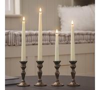 4 Chandelles LED TruGlow® Ivoires de Tailles Variées avec Télécommande