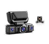 4 Channel Dash Cam 360° View, 1080P Car Dash Camera Front and Rear Inside Left Right Car Dashboard Camera Recorder Night Vision WiFi & APP Control Parking Mode for Cars & Trucks